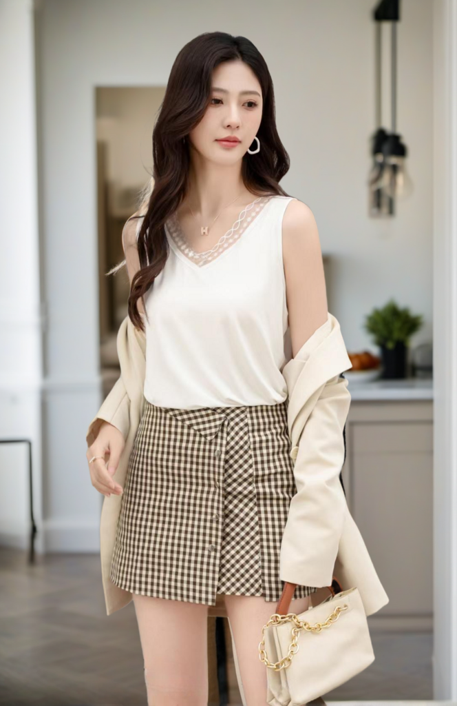 Stylish V-Neck Tank Top for Women #789006