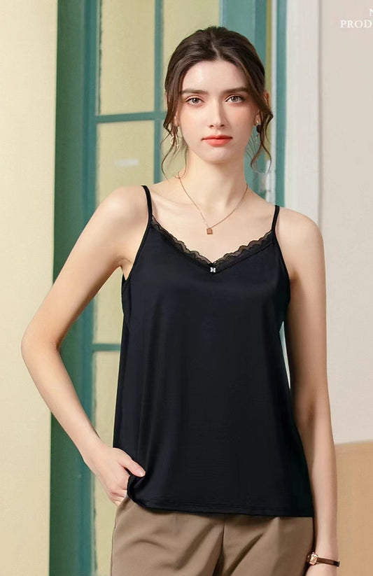 Elegant Cross-Back Camisole Plus Size #74002