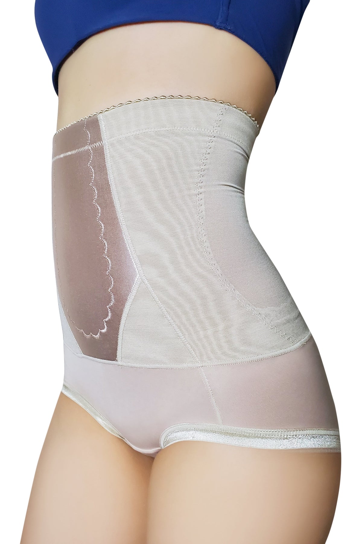 Charcoal Fiber High-Waist Tummy Control Shapewear Brief | Bradoria