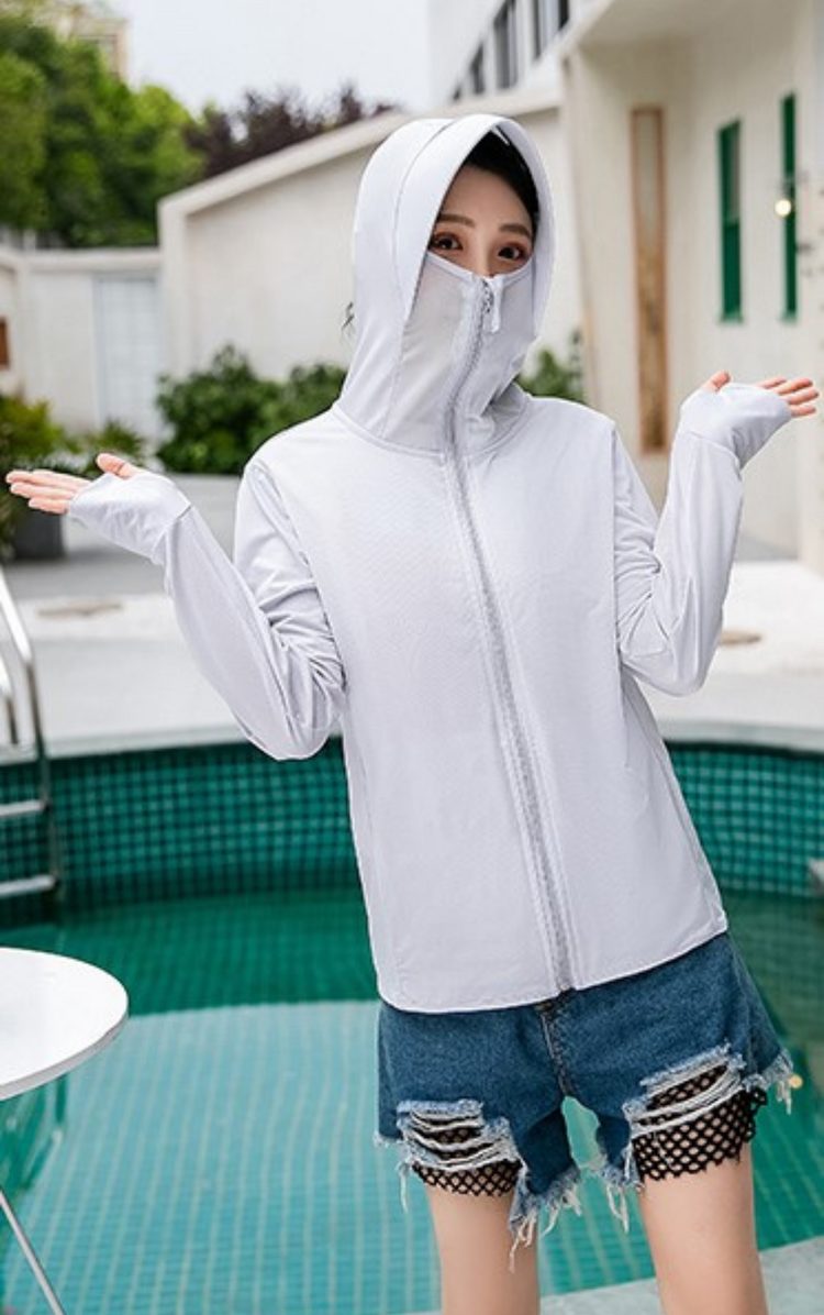 Sun Protection Jacket with Mesh Mask - UPF 50+ | Bradoria