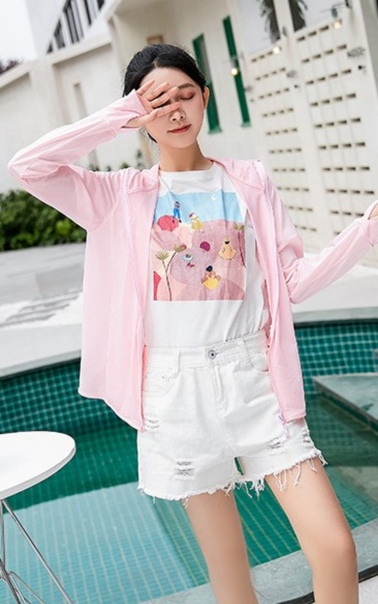 Sun Protection Jacket with Mesh Mask - UPF 50+ | Bradoria