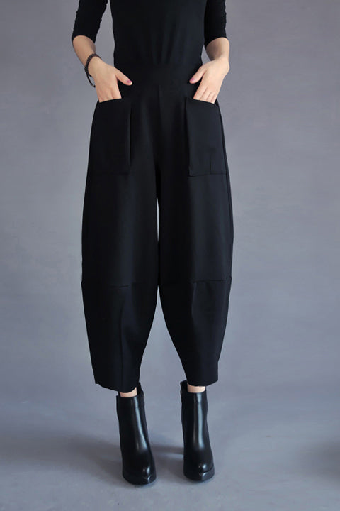 Ankle Cut Cotton Harem Pants #72255