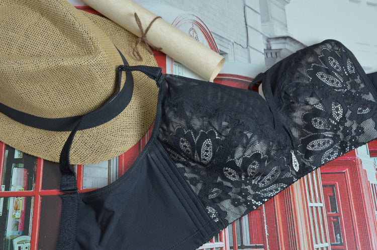 Push up Lace Wireless Bra for Women - Seamless V Shaping Underwire #18173