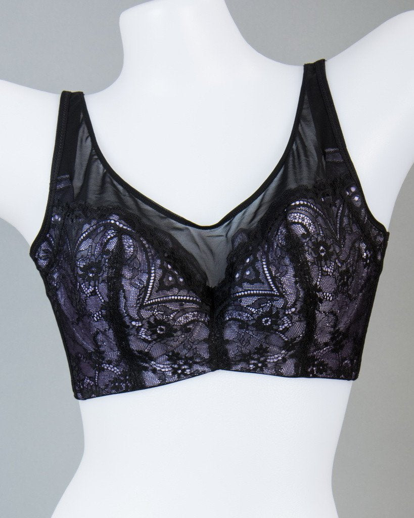 Full Cup Lace Mesh Underwire Contour Bra - Push-Up Seamless | Bradoria