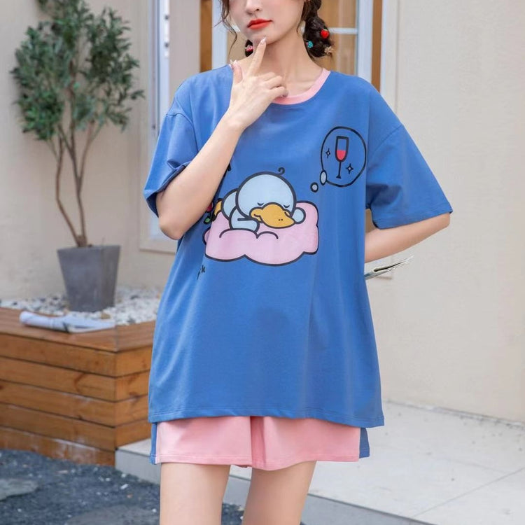 Ducky Dreams Oversized Colorful Pajamas #72175