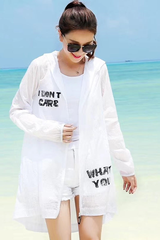 UPF 50+ Girly Zip Sun Protection Hoodie for Women | Bradoria