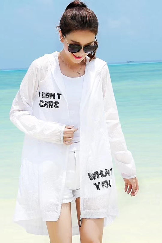 UPF 50+ Girly Zip Sun Protection Hoodie for Women | Bradoria