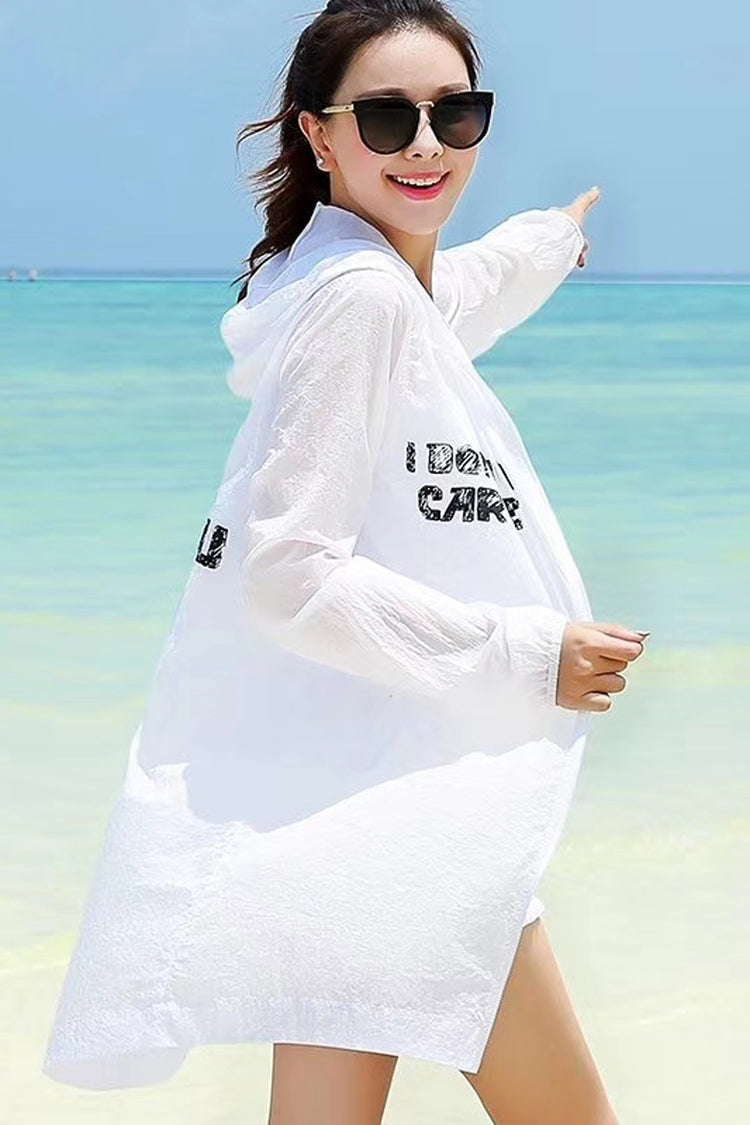 UPF 50+ Girly Zip Sun Protection Hoodie for Women | Bradoria