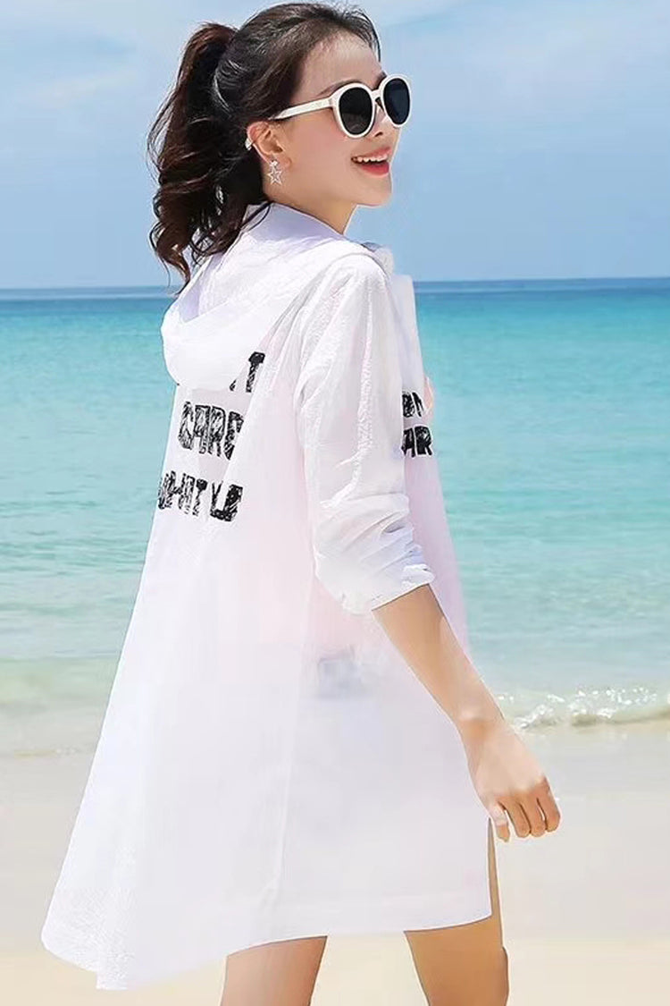 UPF 50+ Girly Zip Sun Protection Hoodie for Women | Bradoria