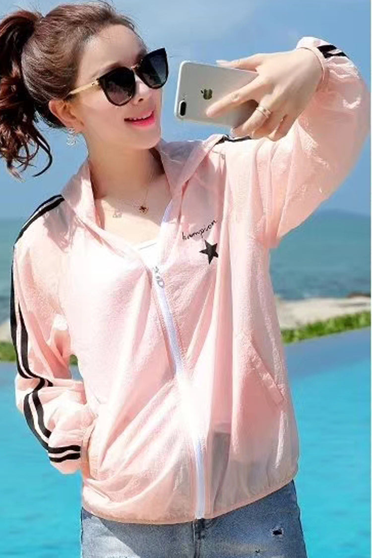 UPF 50+ Pastel Zip Sun Protection Hoodie for Women | Bradoria