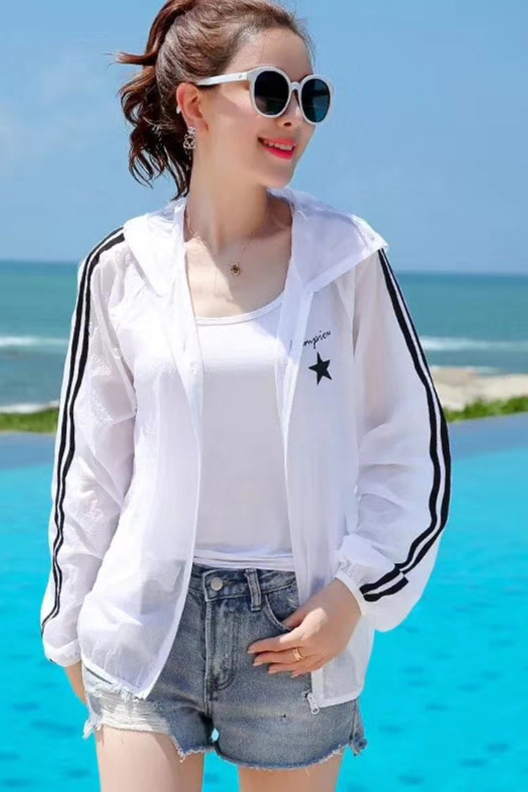 UPF 50+ Pastel Zip Sun Protection Hoodie for Women | Bradoria