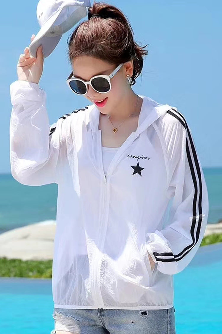 UPF 50+ Pastel Zip Sun Protection Hoodie for Women | Bradoria