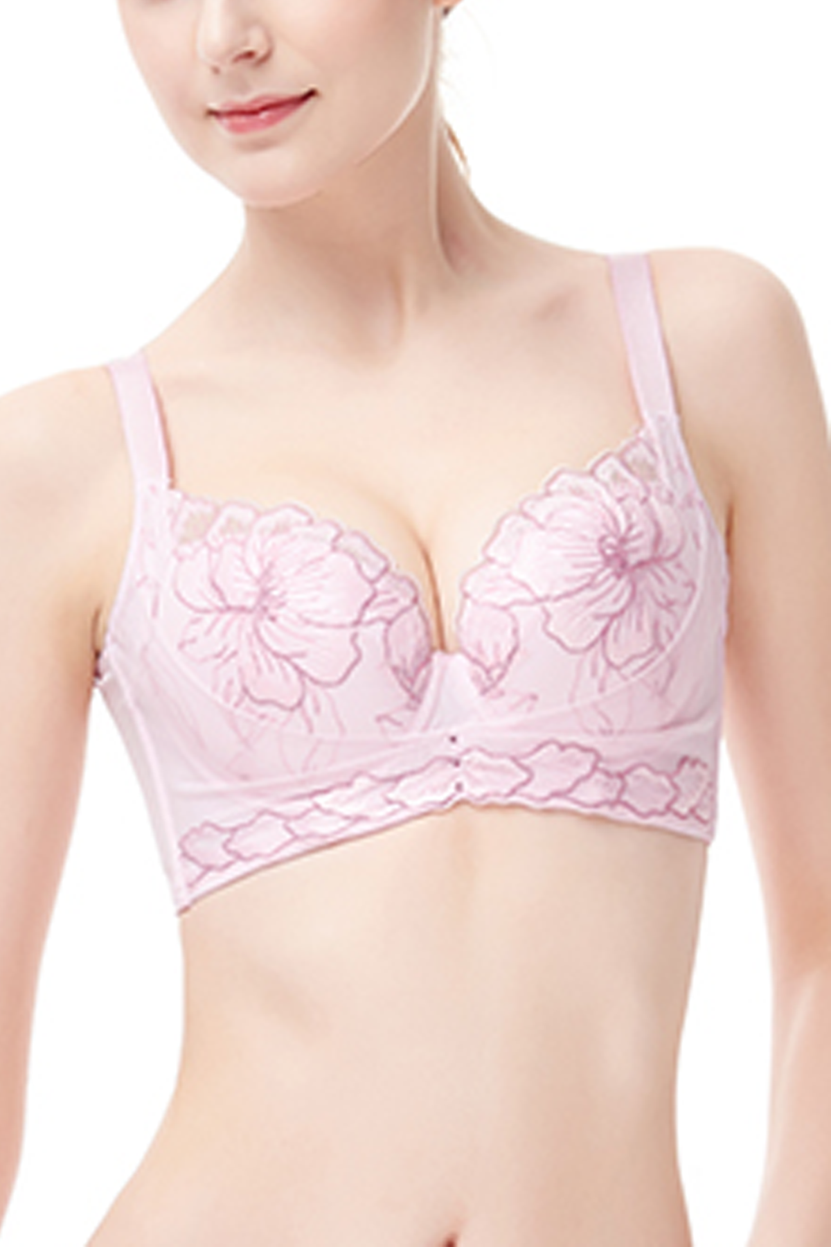 Lace Push-Up Contour Bra - Seamless Padded Underwire | Bradoria